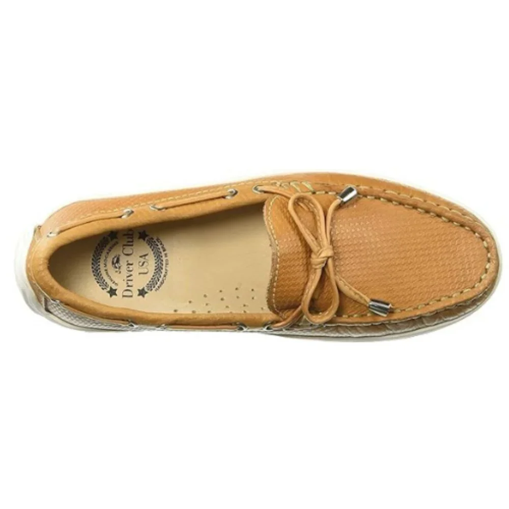 Driver Club USA Unisex-Child Kids Boys/Girls Leather Nantucket Loafer Size 5.5 M